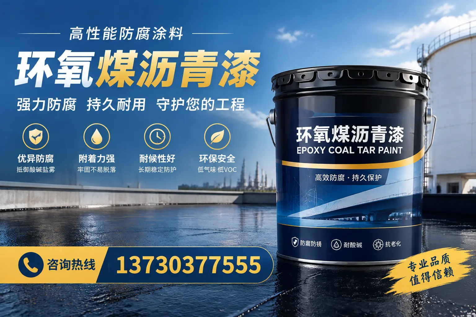 环氧煤沥青漆的耐久性分析，适合繁昌的使用场景